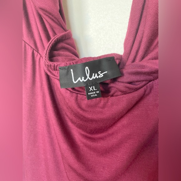 NWT Lulu’s halter maroon dress XL - Picture 2 of 2